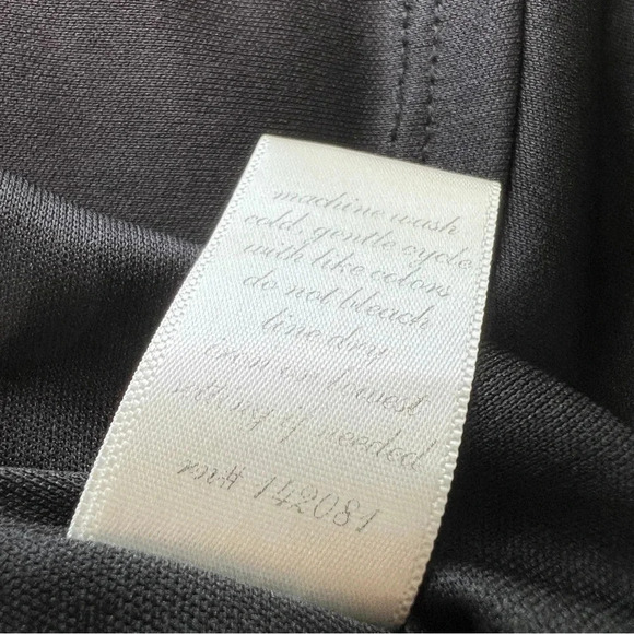 FRANCESCA'S Bird Cage Label Long Sleeve with Lace Black Lined Dress Size Medium - Picture 6 of 10